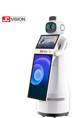 Servicio Humanoid de la gestión del visitante del robot de la recepción de la toma de imágenes térmica de JCVISION
